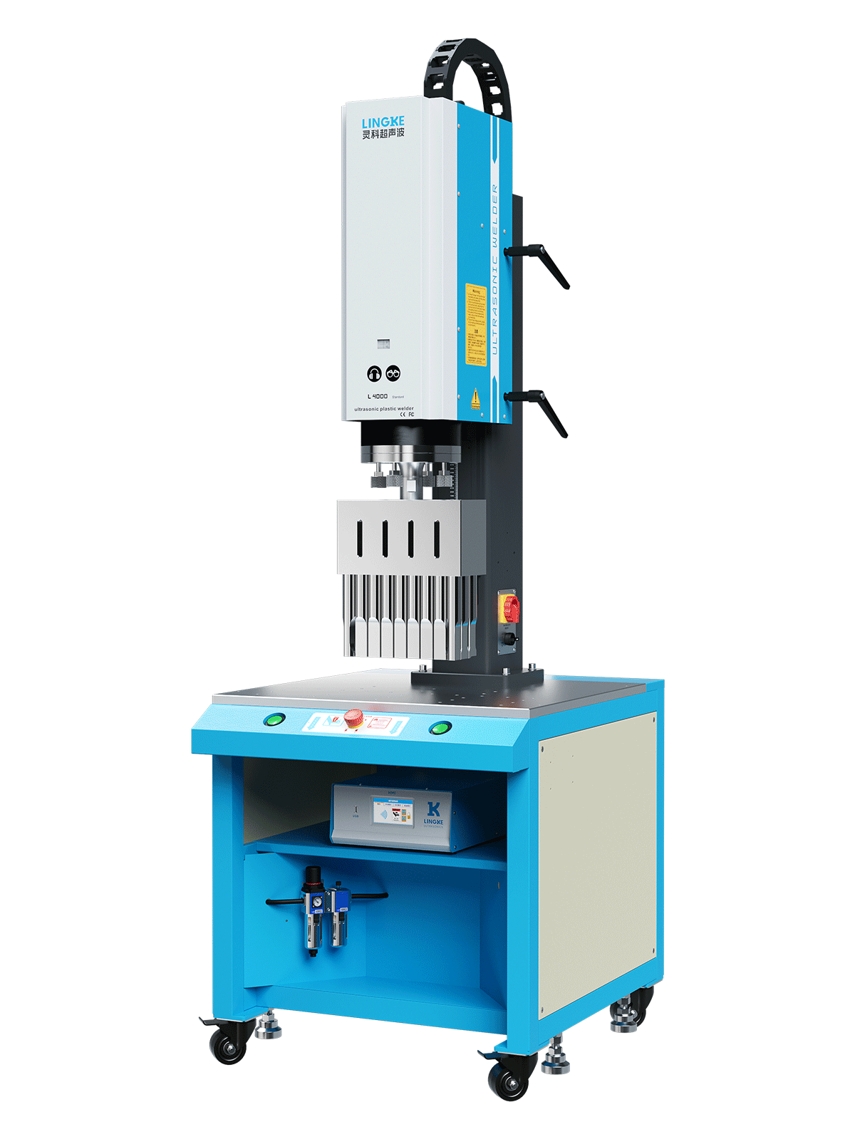 靈科超聲波塑料焊接機(jī)(方立柱) 15kHz-4200W L4000 Standard 數(shù)字 靈科超聲波塑料焊接機(jī)(方立柱) 15kHz-4200W L4000 Standard 數(shù)字